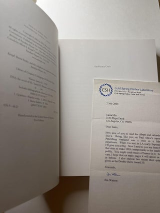 DNA: The Secret of Life (association copy with signed letter)