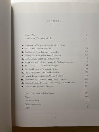 DNA: The Secret of Life (association copy with signed letter)