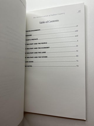 The Militarization of Indian Country (signed)
