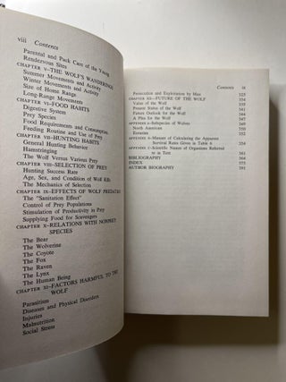 The Wolf: The Ecology and Behavior of an Endangered Species (inscribed to Durward Allen, with a signed copy of his Wolves of Minong: Their Vital Role in a Wild Community)