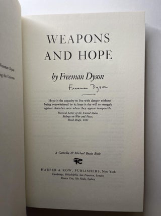 Weapons and Hope