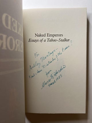Naked Emperors: Essays of a Taboo-Stalker (association copy)