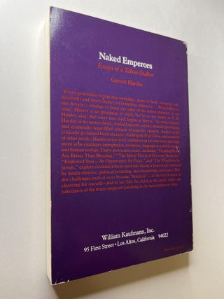 Naked Emperors: Essays of a Taboo-Stalker (association copy)