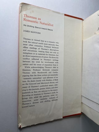 Thoreau as Romantic Naturalist: His Shifting Stance Toward Nature (signed)