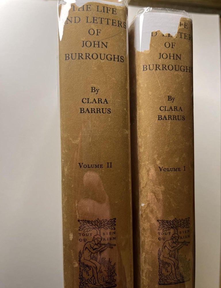 Item #1182 The Life and Letters of John Burroughs (with signed ALS from Barrus). Clara Barrus, John Burroughs, signed.