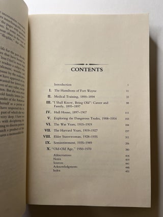 Alice Hamilton: A Life in Letters