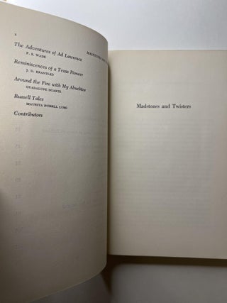 Madstones and Twisters (association copy)