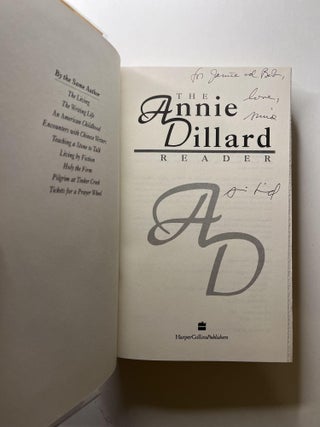 The Annie Dillard Reader (association copy)