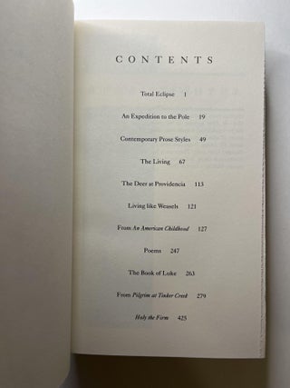 The Annie Dillard Reader (association copy)