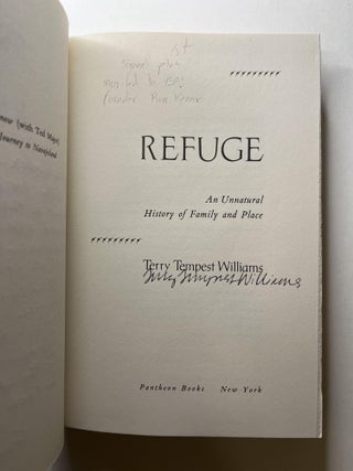Refuge: An Unnatural History of Family and Place (association copy)