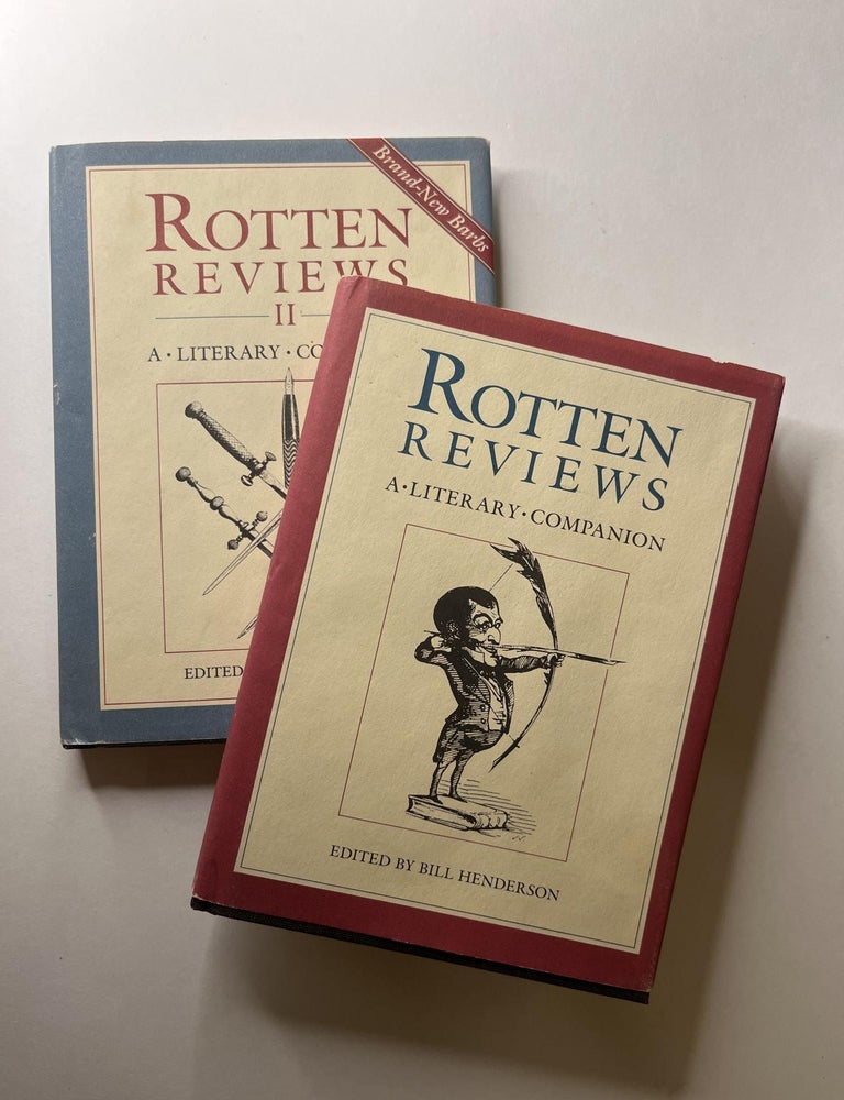 Item #1311 Rotten Reviews: A Literary Companion (Edward Abbey's copies, two volumes). Edward Abbey, Bill Henderson.