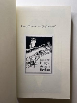 Thoreau: A Life of the Mind (signed)