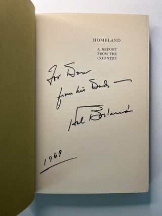 Homeland: A Report from the Country (inscribed to his son)