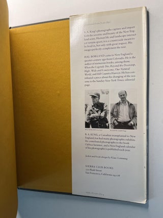 A Place to Begin: The New England Experience (inscribed to his son)