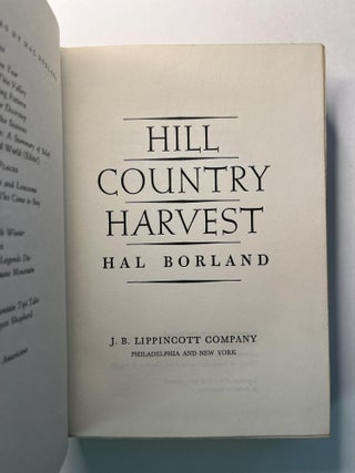Hill Country Harvest (signed)
