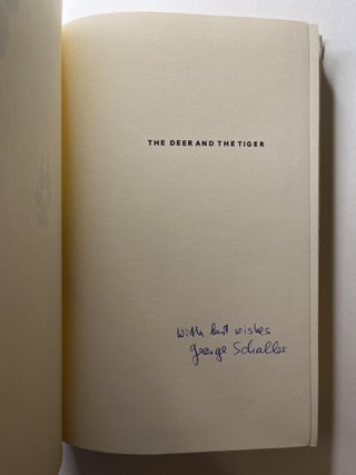 The Deer and the Tiger: A Study of Wildlife in India (signed)