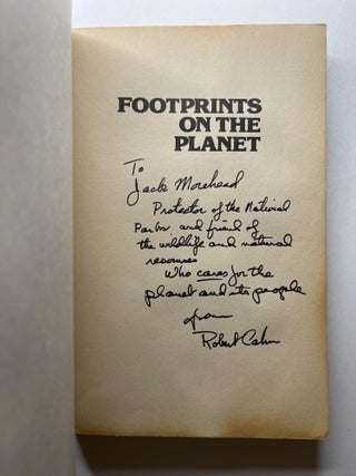 Footprints on the Planet: A Search for an Environmental Ethic (association copy)