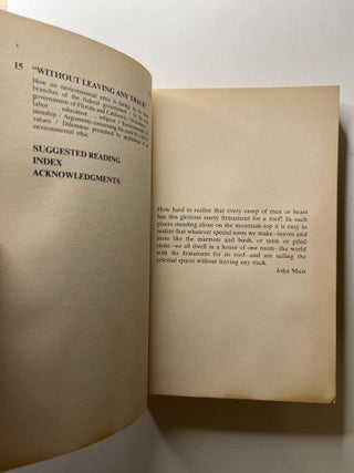 Footprints on the Planet: A Search for an Environmental Ethic (association copy)