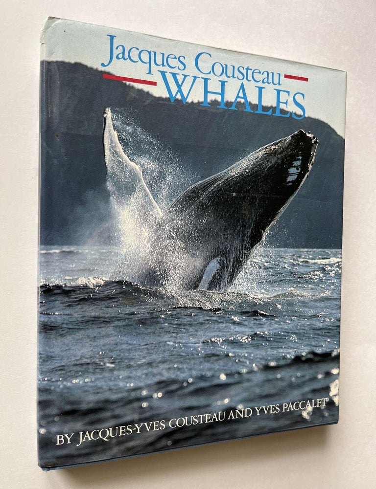 Item #1396 Whales (inscribed). Jacques-Yves Cousteau, Yves Paccalet.