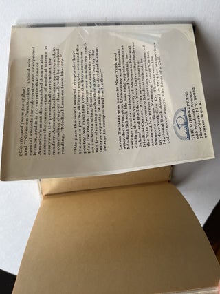 The Medusa and the Snail: More Notes of a Biology Watcher (association copy)