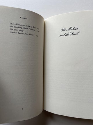 The Medusa and the Snail: More Notes of a Biology Watcher (association copy)