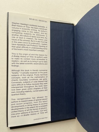 A Briefer History of Time (inscribed to Intel founder Gordon Moore)
