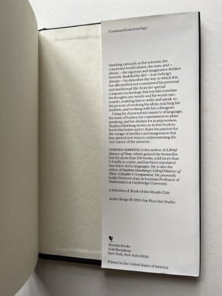 Black Holes and Baby Universes (inscribed to Intel founder Gordon Moore)