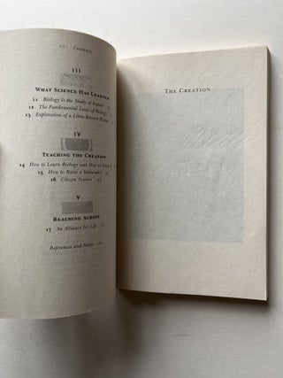 The Creation: An Appeal to Save Life on Earth (signed)