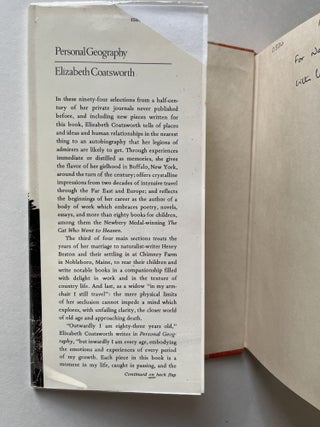 Personal Geography: Almost an Autobiography (signed)