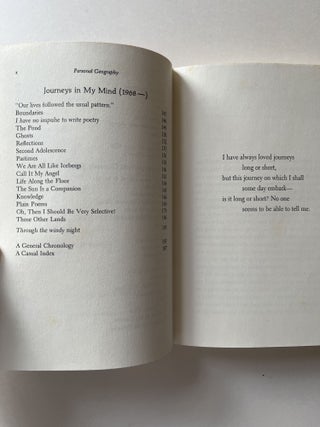 Personal Geography: Almost an Autobiography (signed)