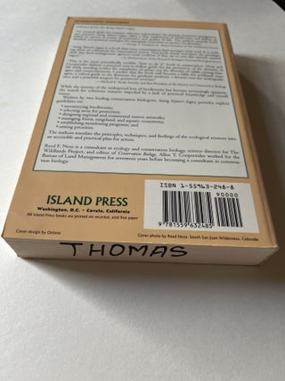 Saving Nature's Legacy: Protecting And Restoring Biodiversity (USFS Chief Jack Ward Thomas's copy)