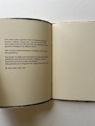 Good Wild Sacred (signed limited edition)