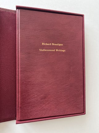 Item #1517 The Edna Webster Collection of Undiscovered Writings (association copy). Richard...