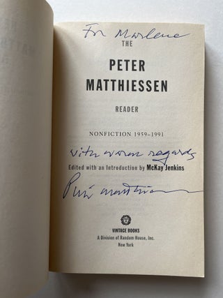 The Peter Matthiessen Reader (signed)