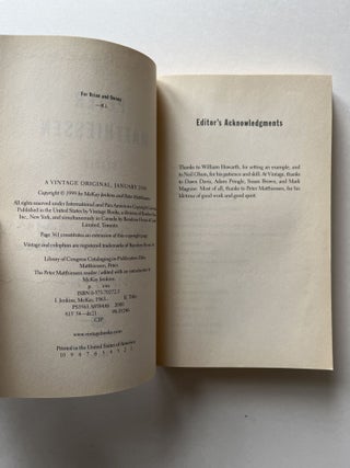 The Peter Matthiessen Reader (signed)