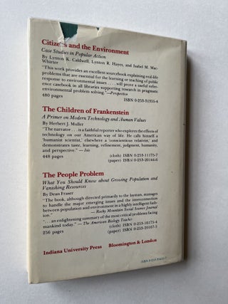 The Limits of Altruism: An Ecologist's View of Survival (signed)