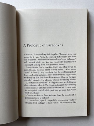 The Limits of Altruism: An Ecologist's View of Survival (signed)