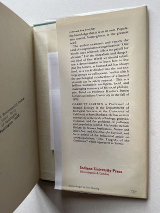 The Limits of Altruism: An Ecologist's View of Survival (signed)