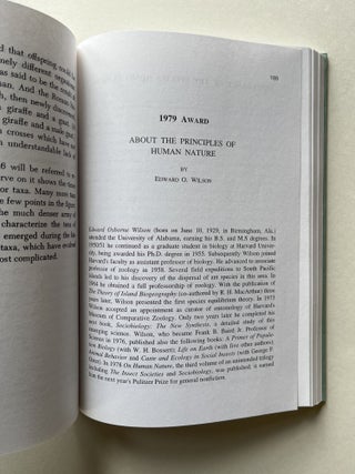 The Pulitzer Prize Archives: Volume 9: General Nonfiction Awards 1962-1993 (E.O. Wilson's copy)