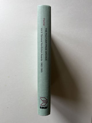 The Pulitzer Prize Archives: Volume 9: General Nonfiction Awards 1962-1993 (E.O. Wilson's copy)