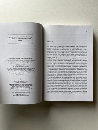 The Pulitzer Prize Archives: Volume 9: General Nonfiction Awards 1962-1993 (E.O. Wilson's copy)