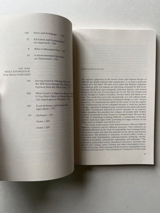 Ecological Literacy: Education and the Transition to a Postmodern World (signed)