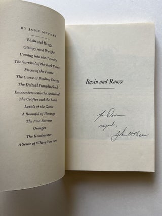 Basin and Range (signed)