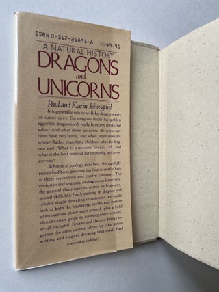 Dragons and Unicorns: A Natural History (inscribed to his son)
