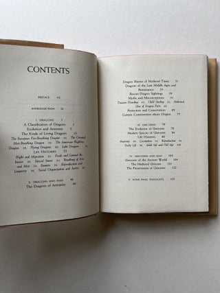 Dragons and Unicorns: A Natural History (inscribed to his son)