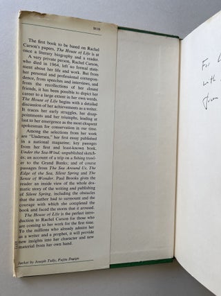 The House of Life: Rachel Carson at Work (association copy)