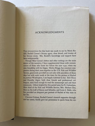 The House of Life: Rachel Carson at Work (association copy)