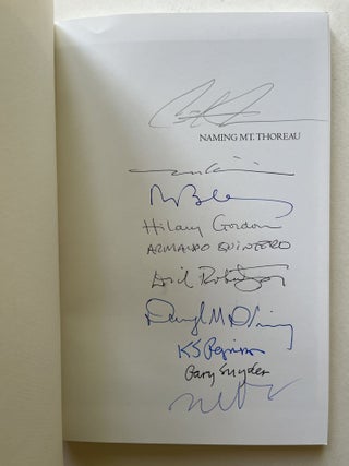 Naming Mt. Thoreau (signed by all contributors)