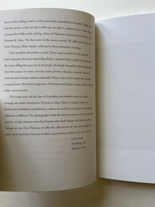 Naming Mt. Thoreau (signed by all contributors)