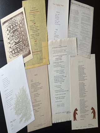 Item #1638 A Gary Snyder Broadside Collection. Gary Snyder